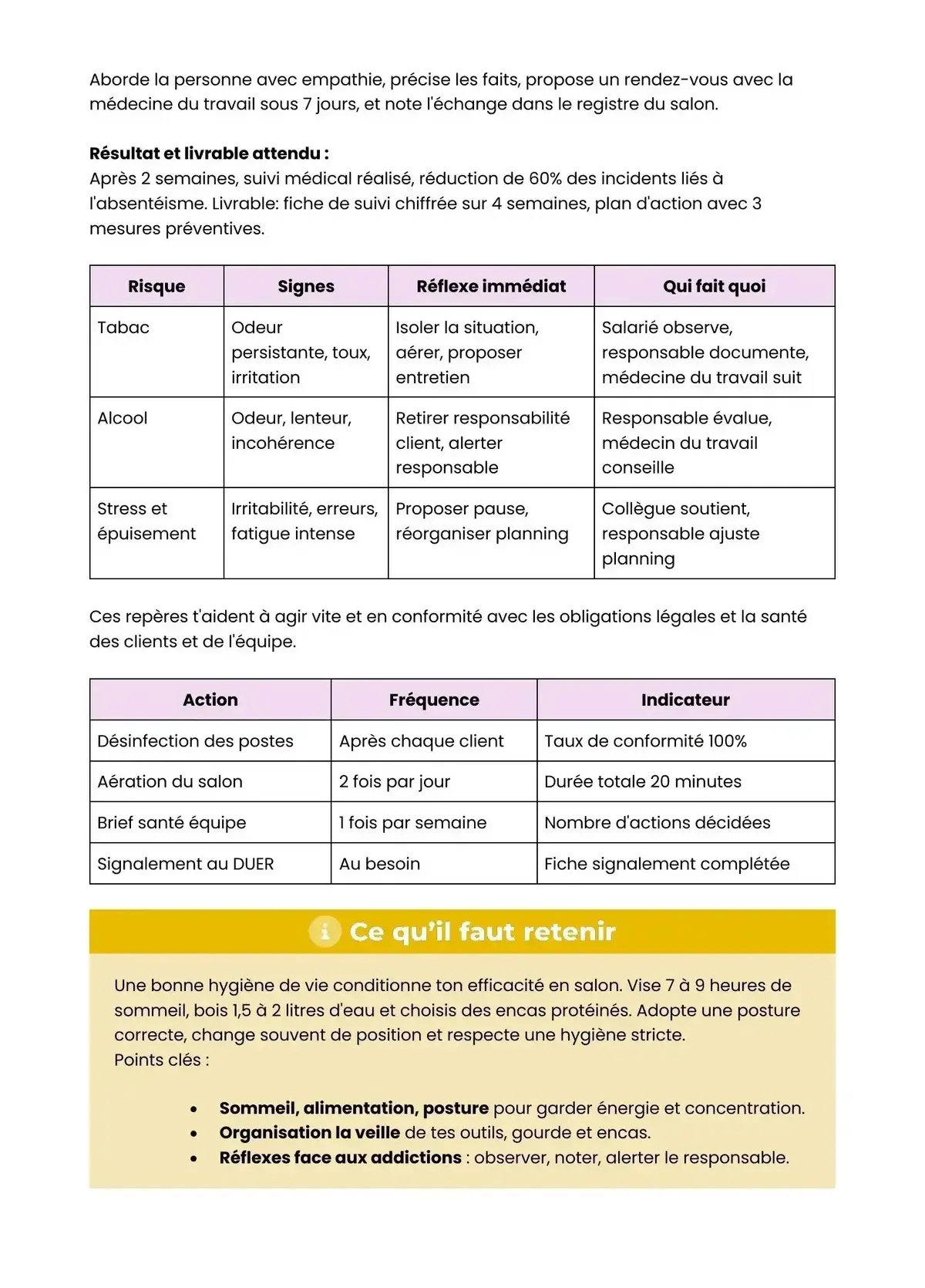 Example Fiche de Révision Bac Pro Coiffure